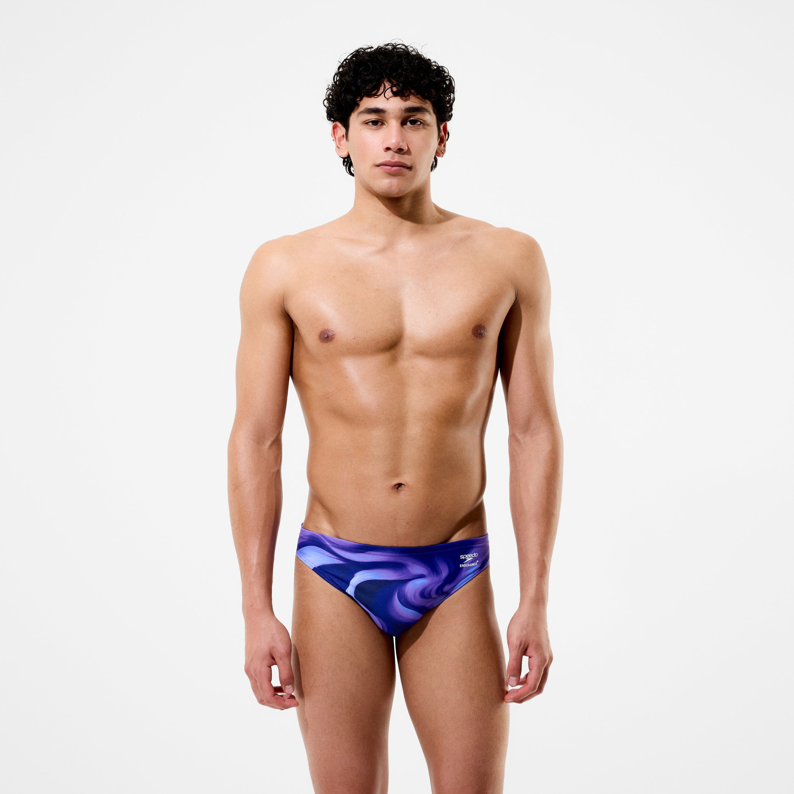 Men's Team Printed Brief Purple