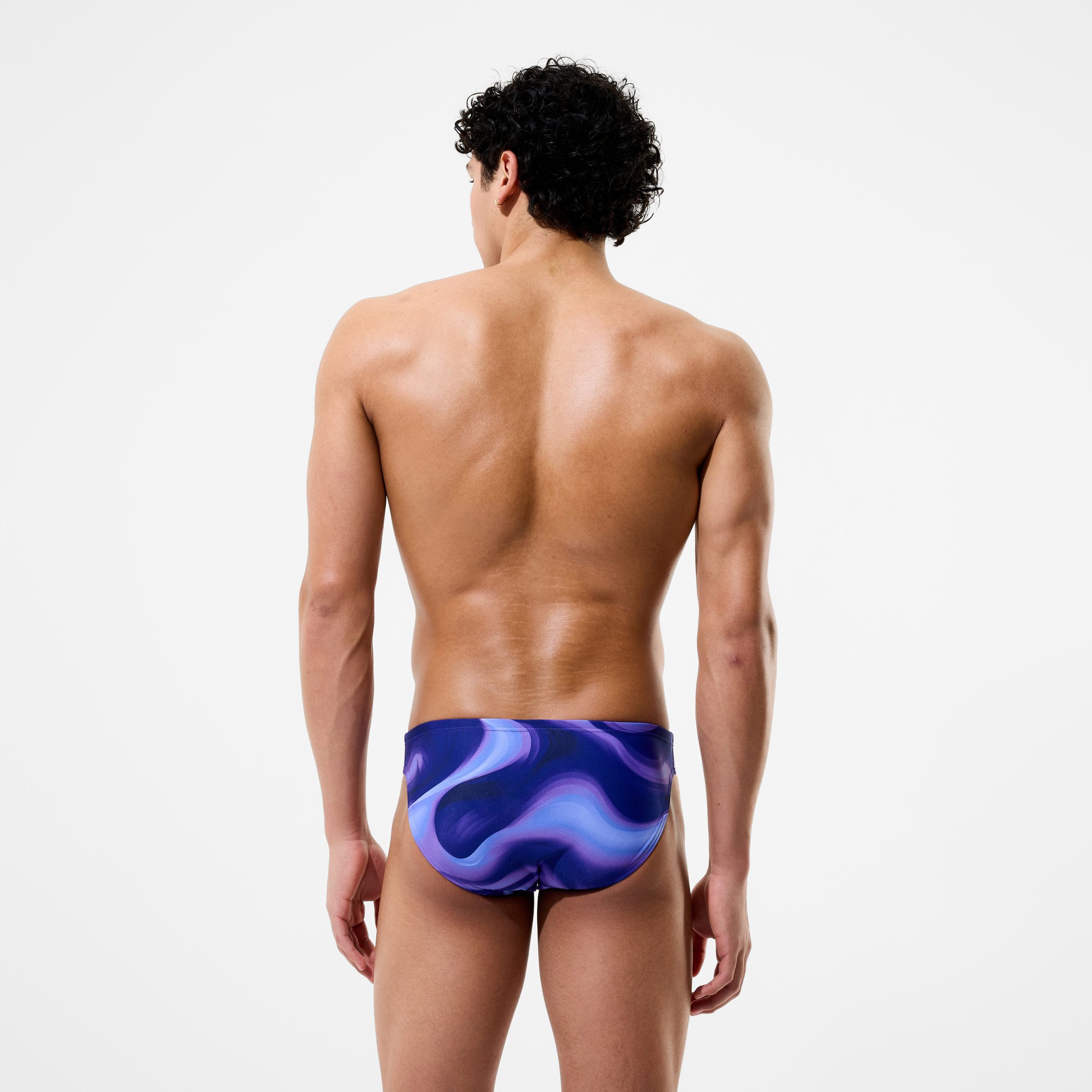 Men's Team Printed Brief Purple - Image 3
