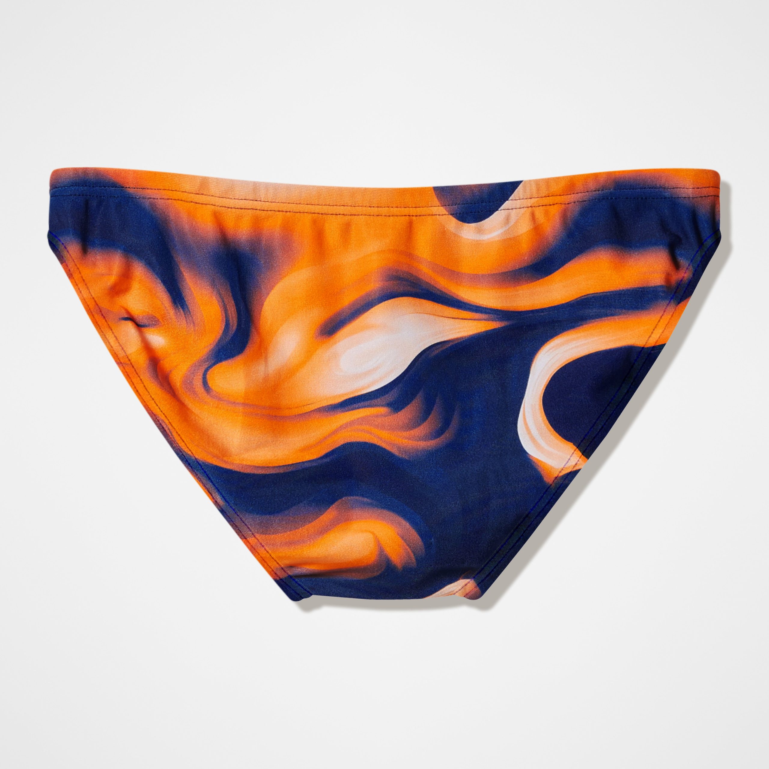Men's Team Printed Brief Navy/Orange - Image 5