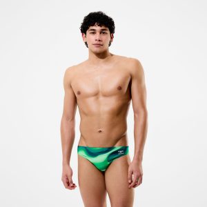 Men's Team Printed Brief Green