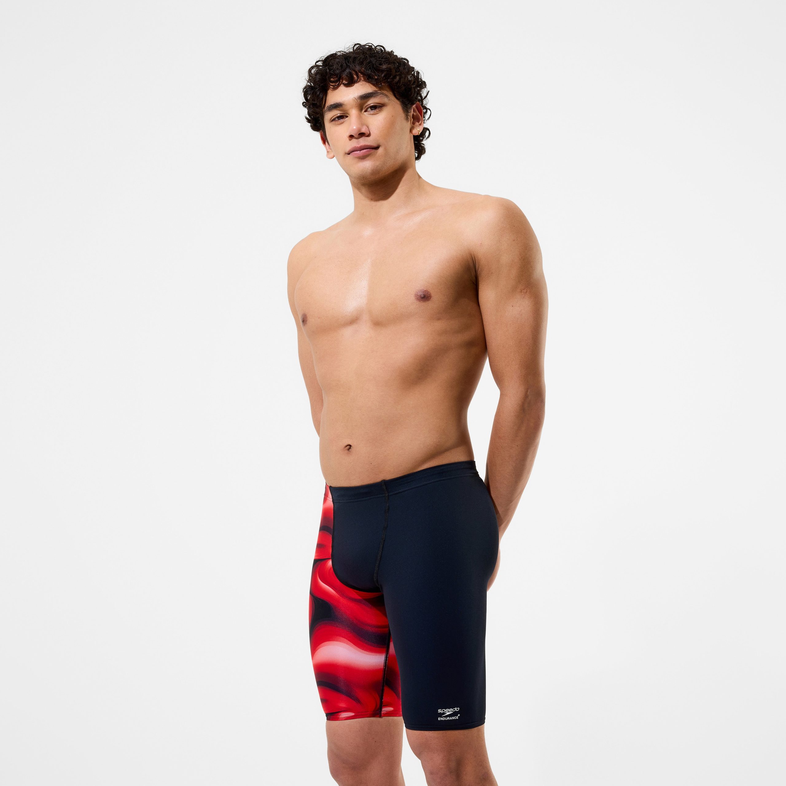 Men's Team Printed Jammer Red - Image 2
