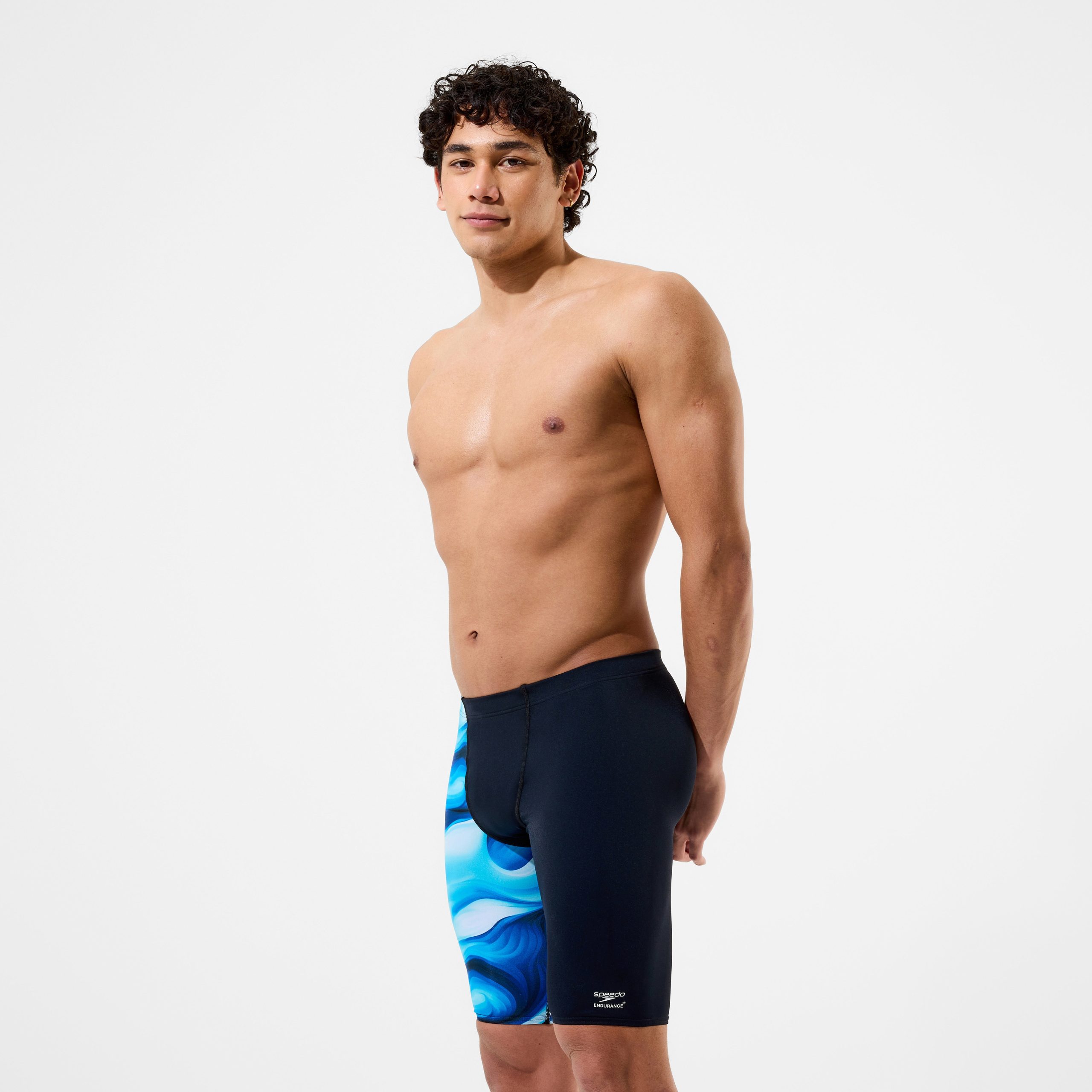 Men's Team Printed Jammer Blue - Image 2