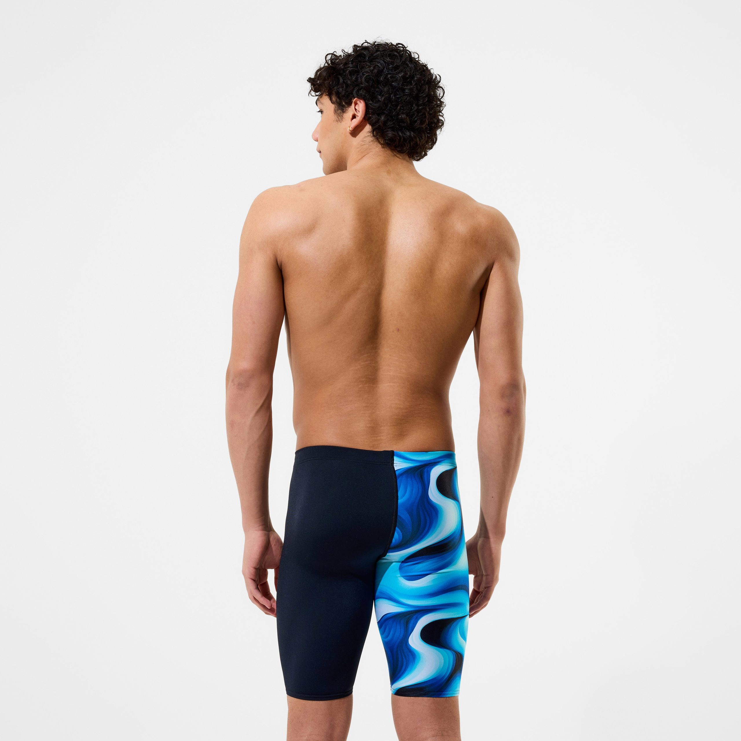 Men's Team Printed Jammer Blue - Image 3