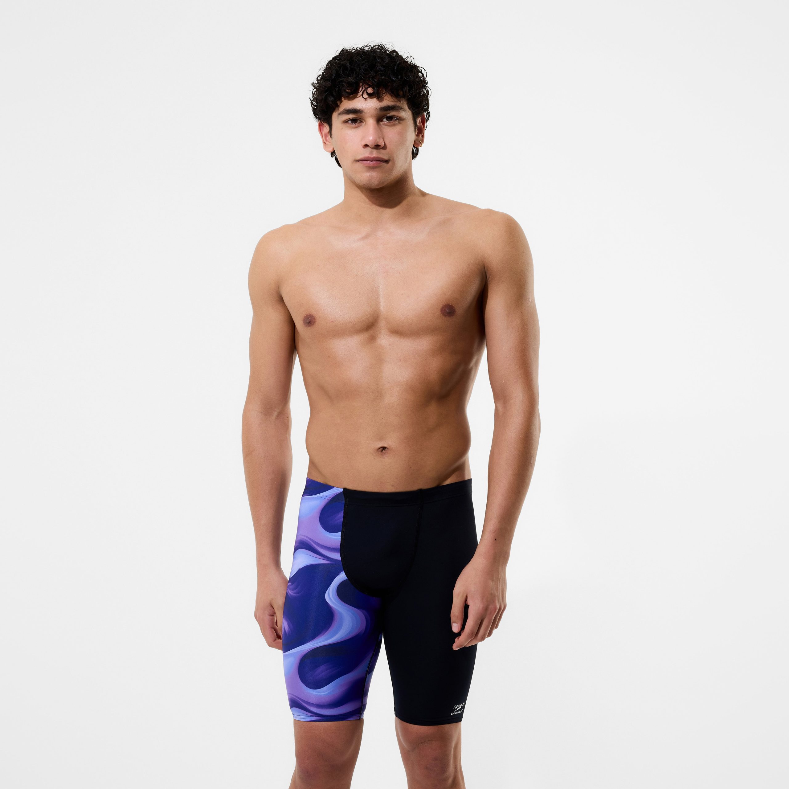 Men's Team Printed Jammer Purple