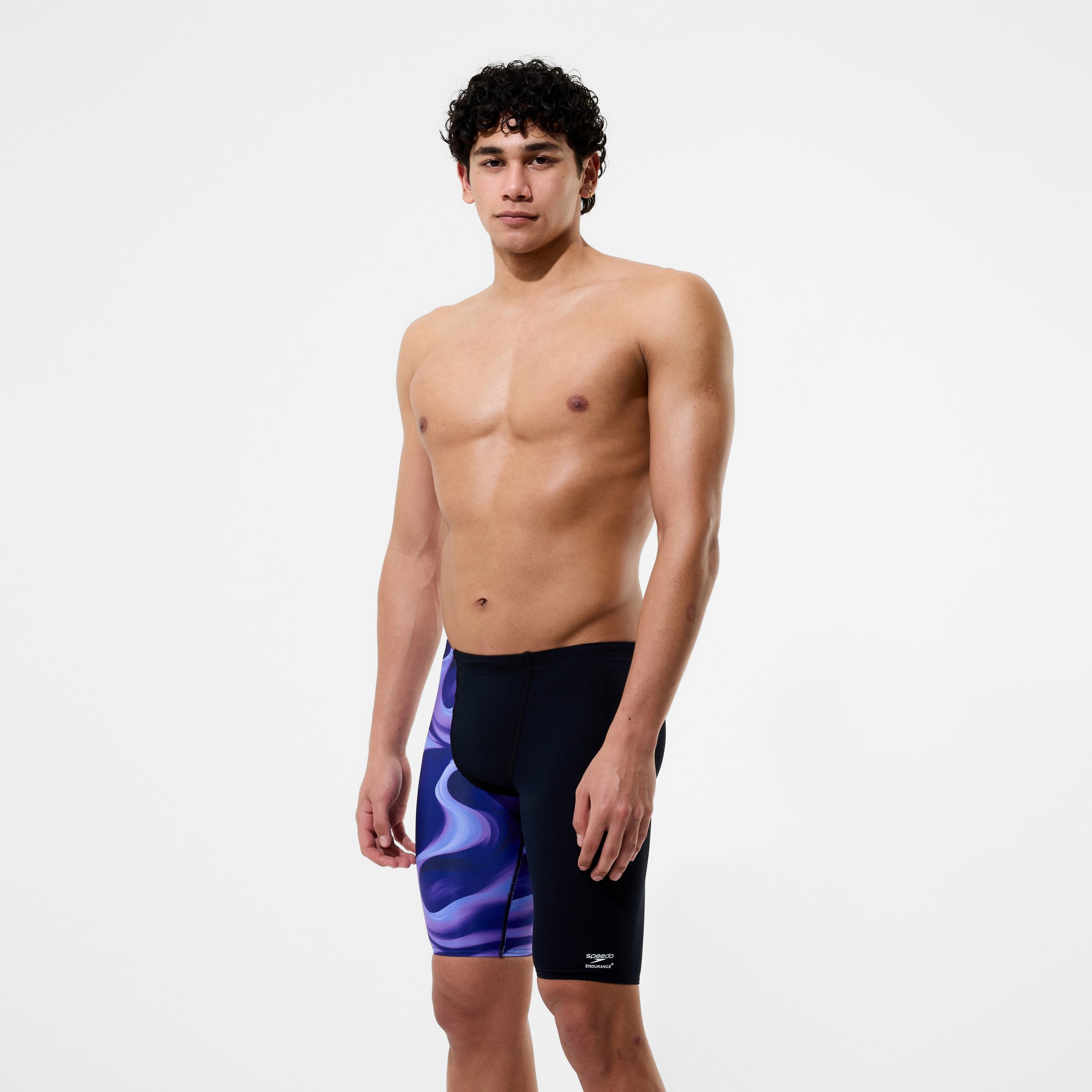 Men's Team Printed Jammer Purple - Image 2