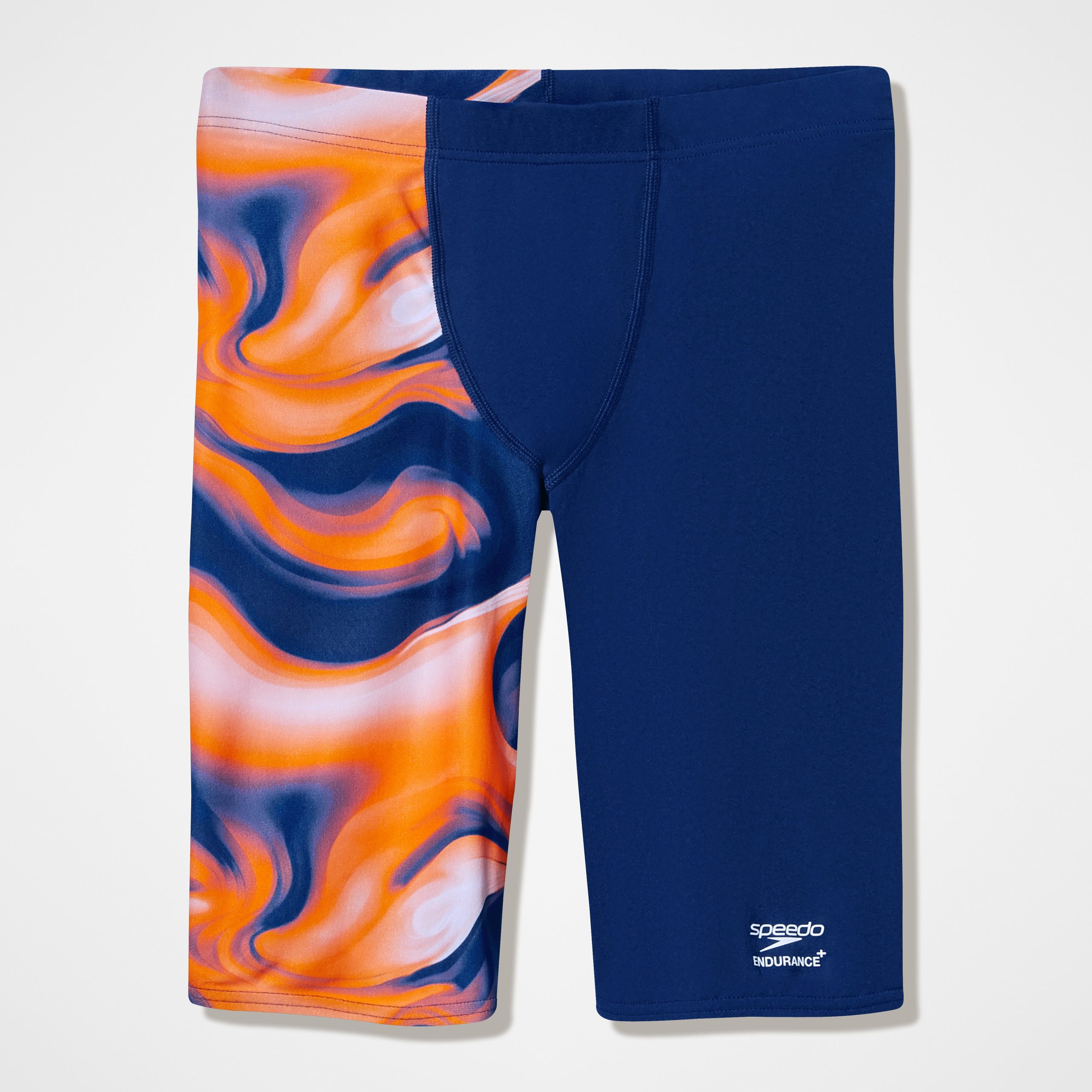 Men's Team Printed Jammer Navy/Orange - Image 4
