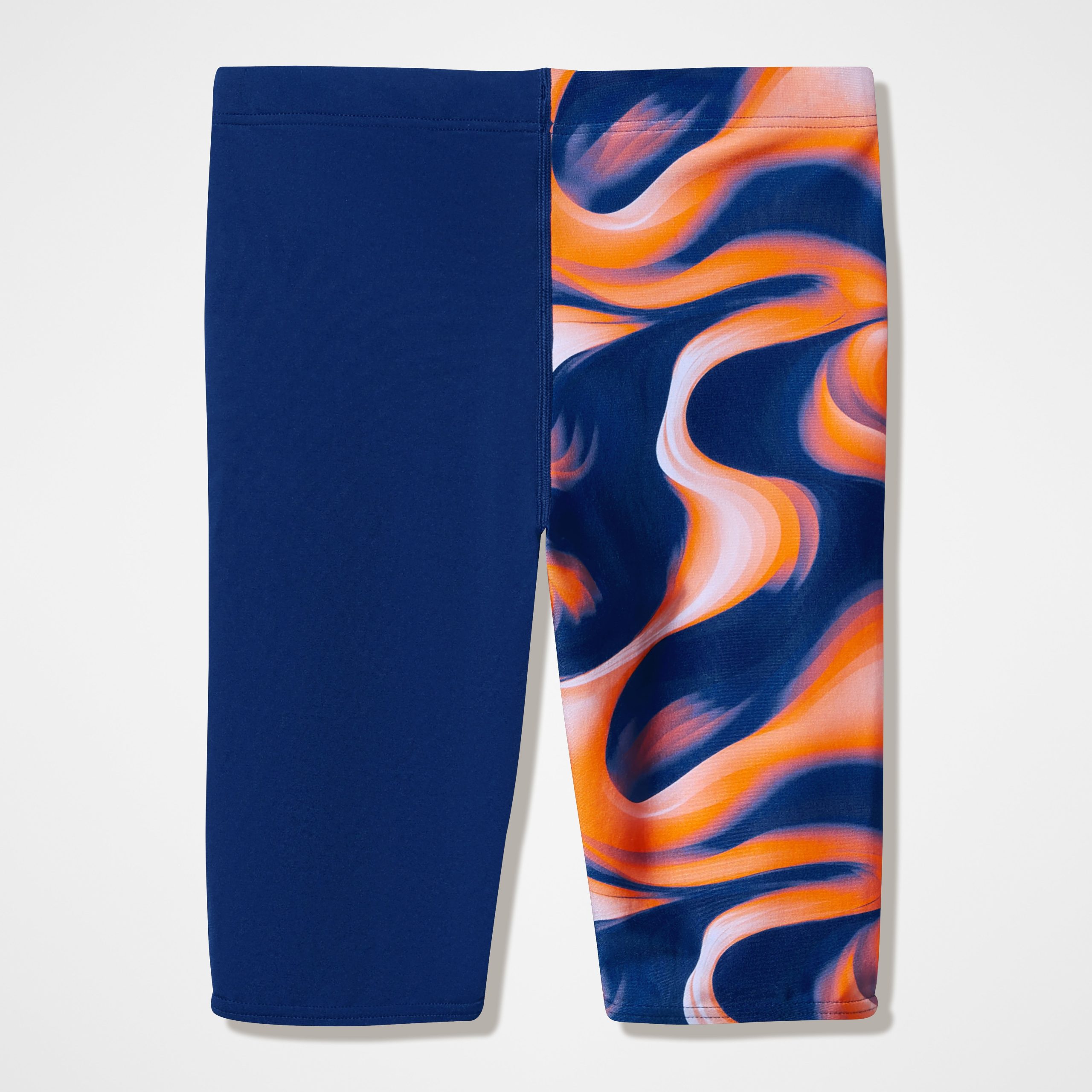 Men's Team Printed Jammer Navy/Orange - Image 5