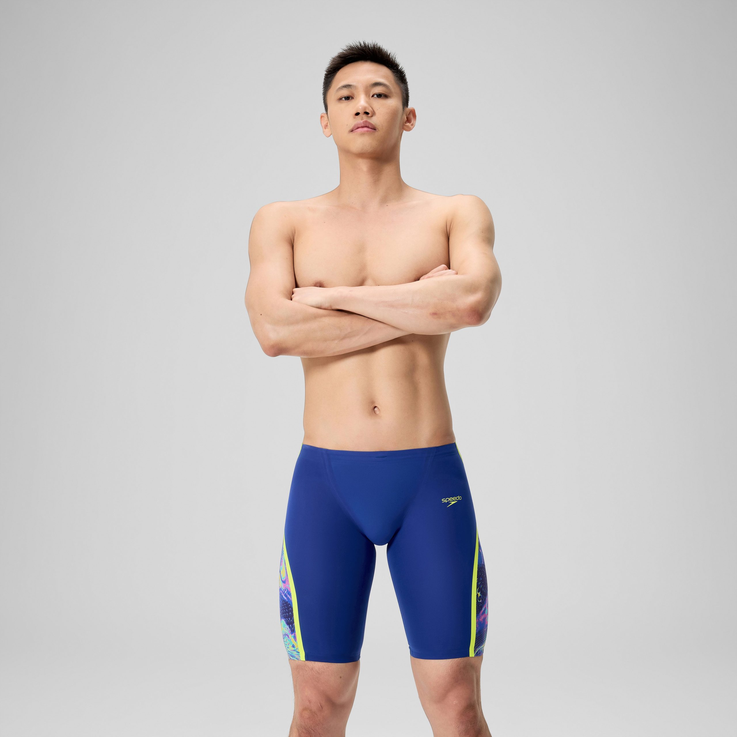 Men's Fastskin LZR Pure Intent 2.0 Jammer Navy/Blue/Yellow