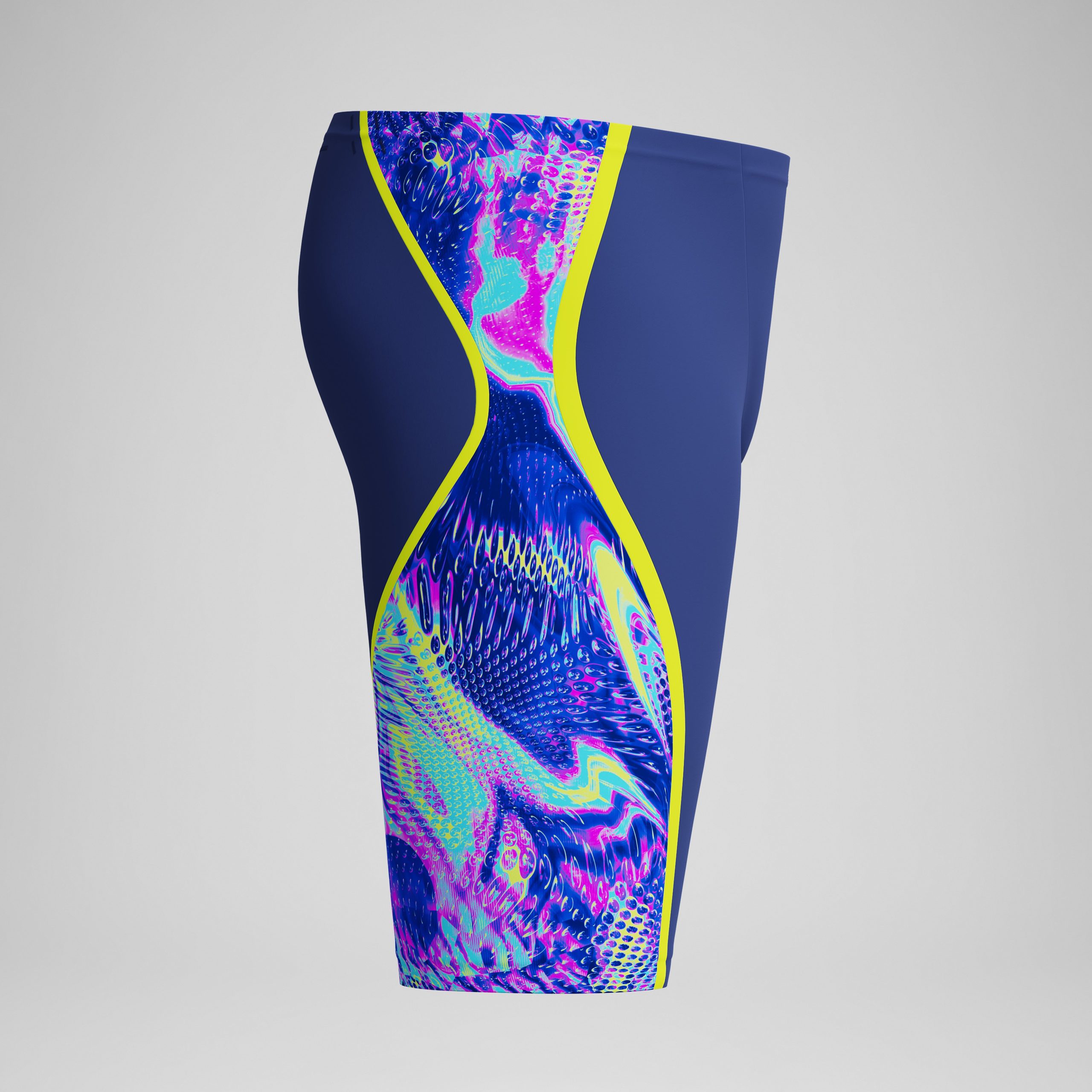 Men's Fastskin LZR Pure Intent 2.0 Jammer Navy/Blue/Yellow - Image 6