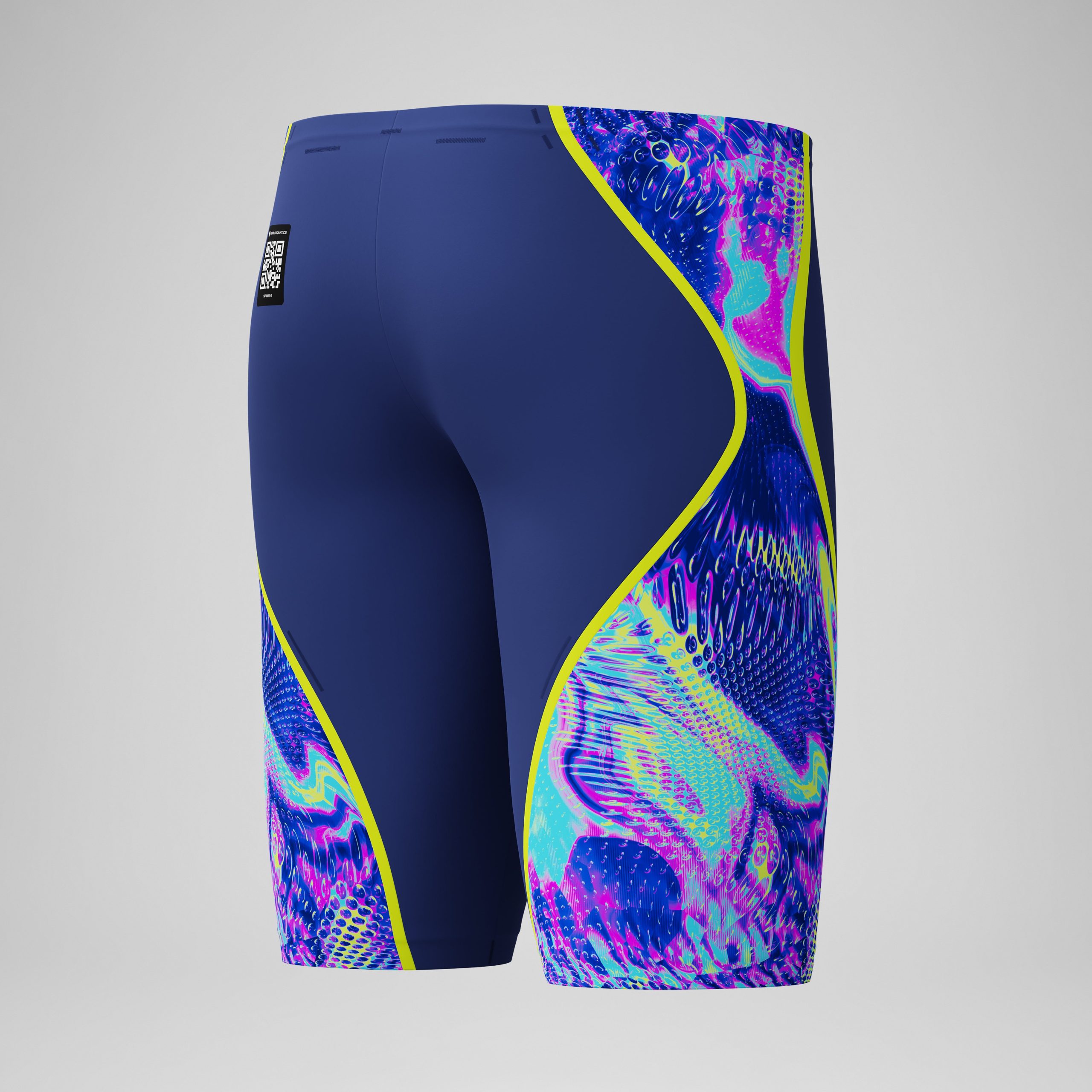 Men's Fastskin LZR Pure Intent 2.0 Jammer Navy/Blue/Yellow - Image 7