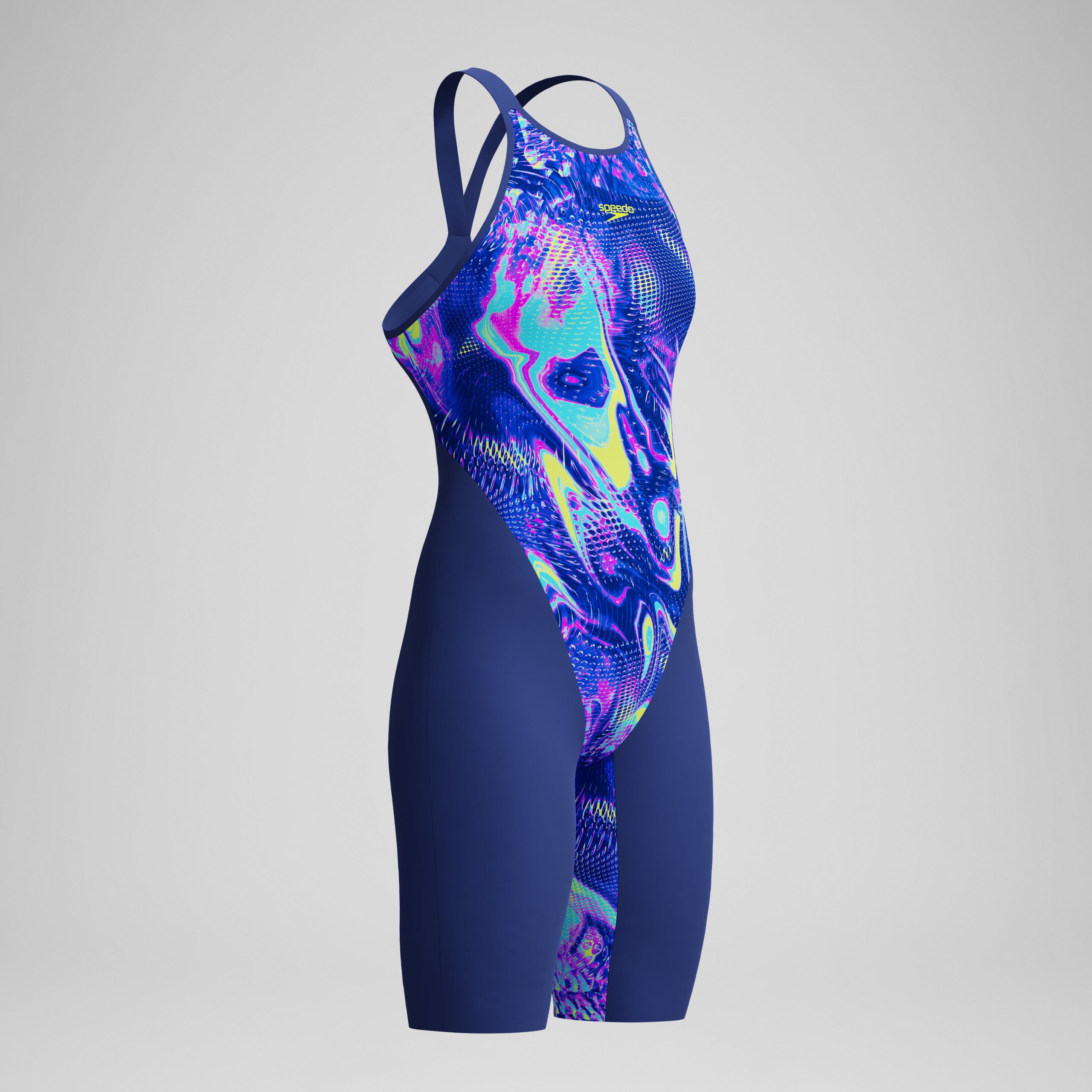 Women's Fastskin LZR Pure Valor 2.0 Openback Kneeskin Blue/Navy - Image 5