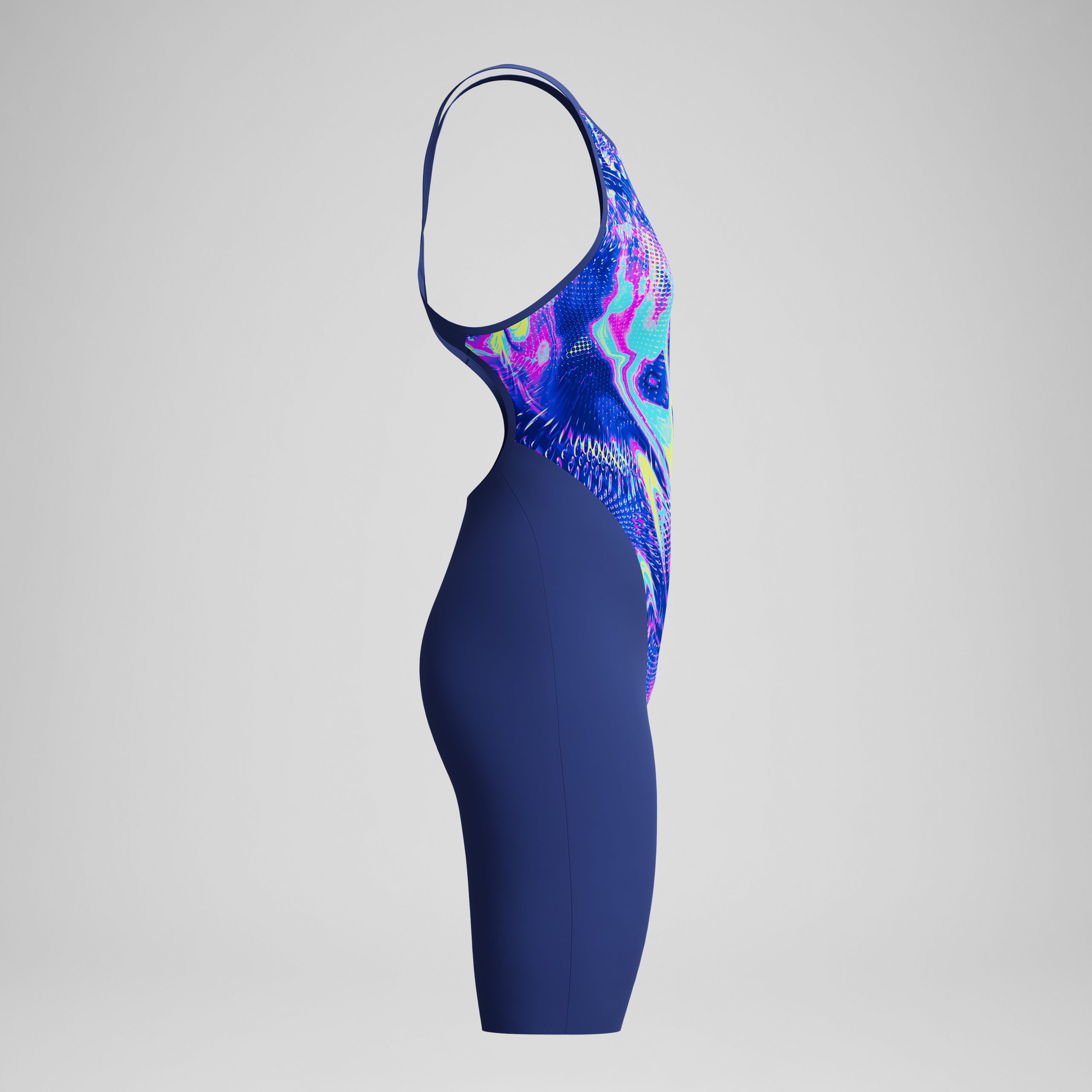 Women's Fastskin LZR Pure Valor 2.0 Openback Kneeskin Blue/Navy - Image 6