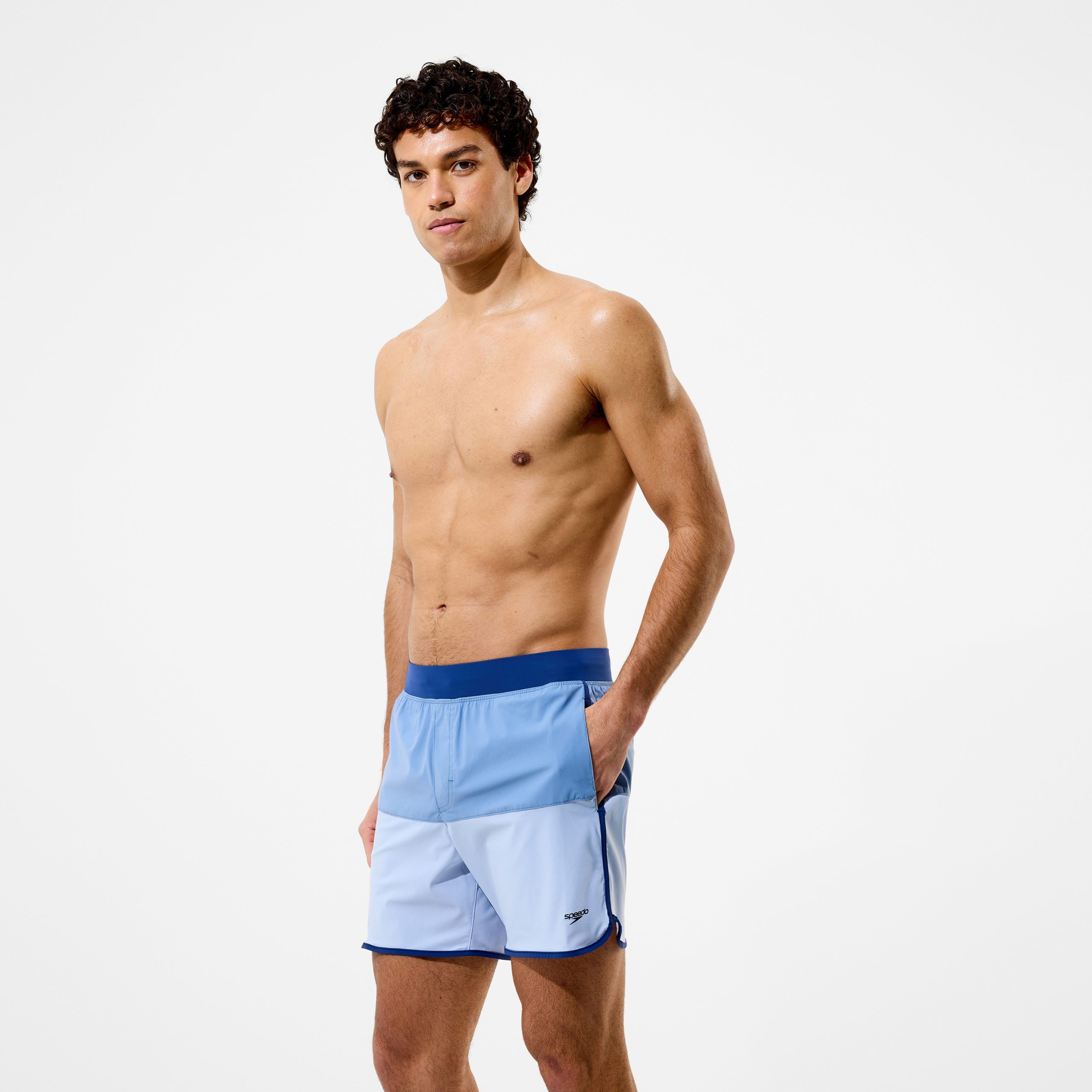 Men's Lookout Colorblock Swim Shorts Gray/Blue - Image 2
