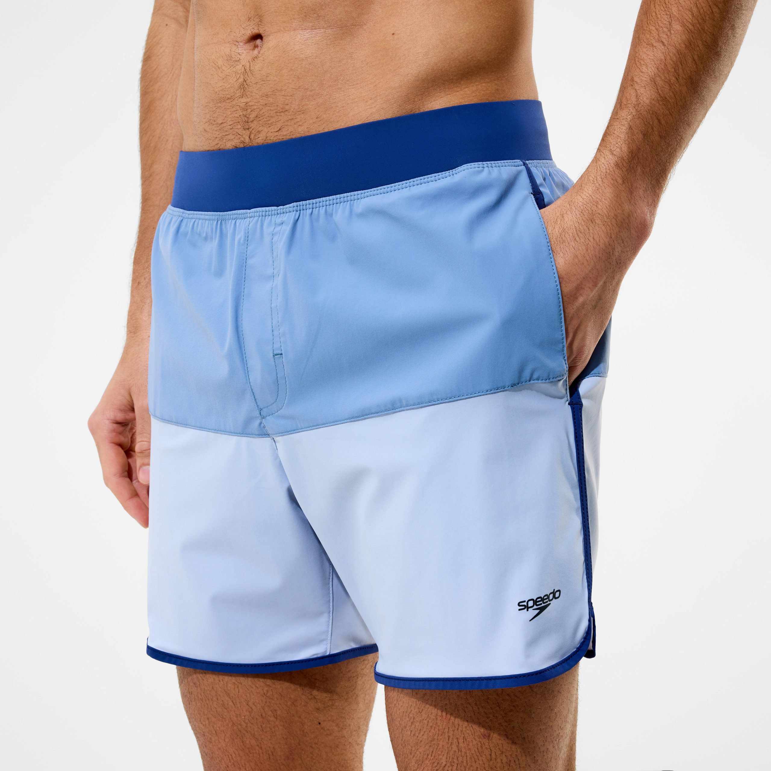 Men's Lookout Colorblock Swim Shorts Gray/Blue - Image 7