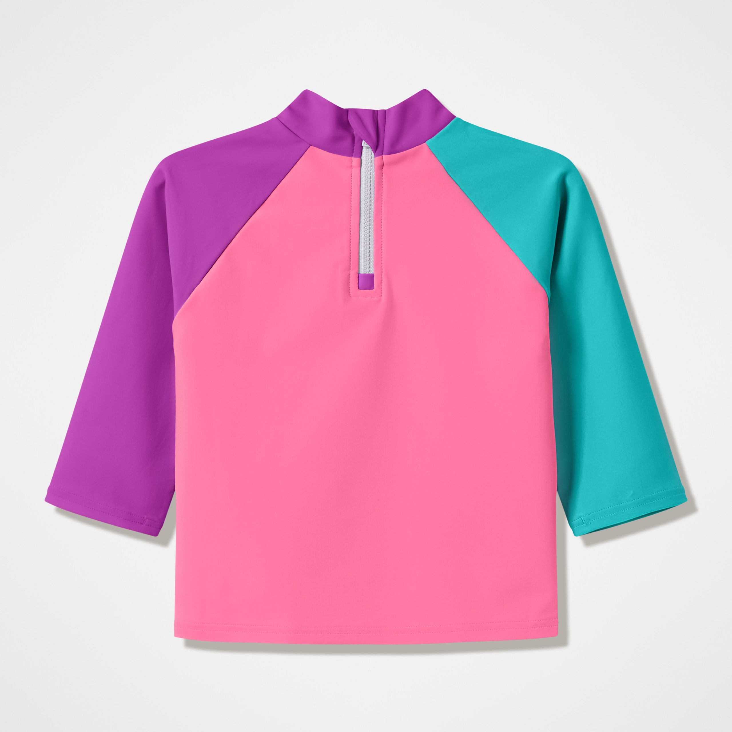 Infants Long Sleeve Rashguard Pink/Blue - Image 2