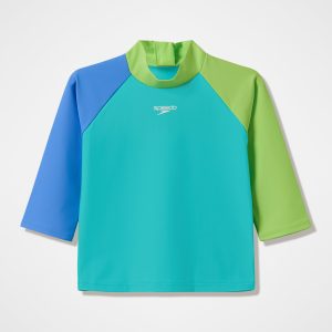 Infants Long Sleeve Rashguard Green/Blue