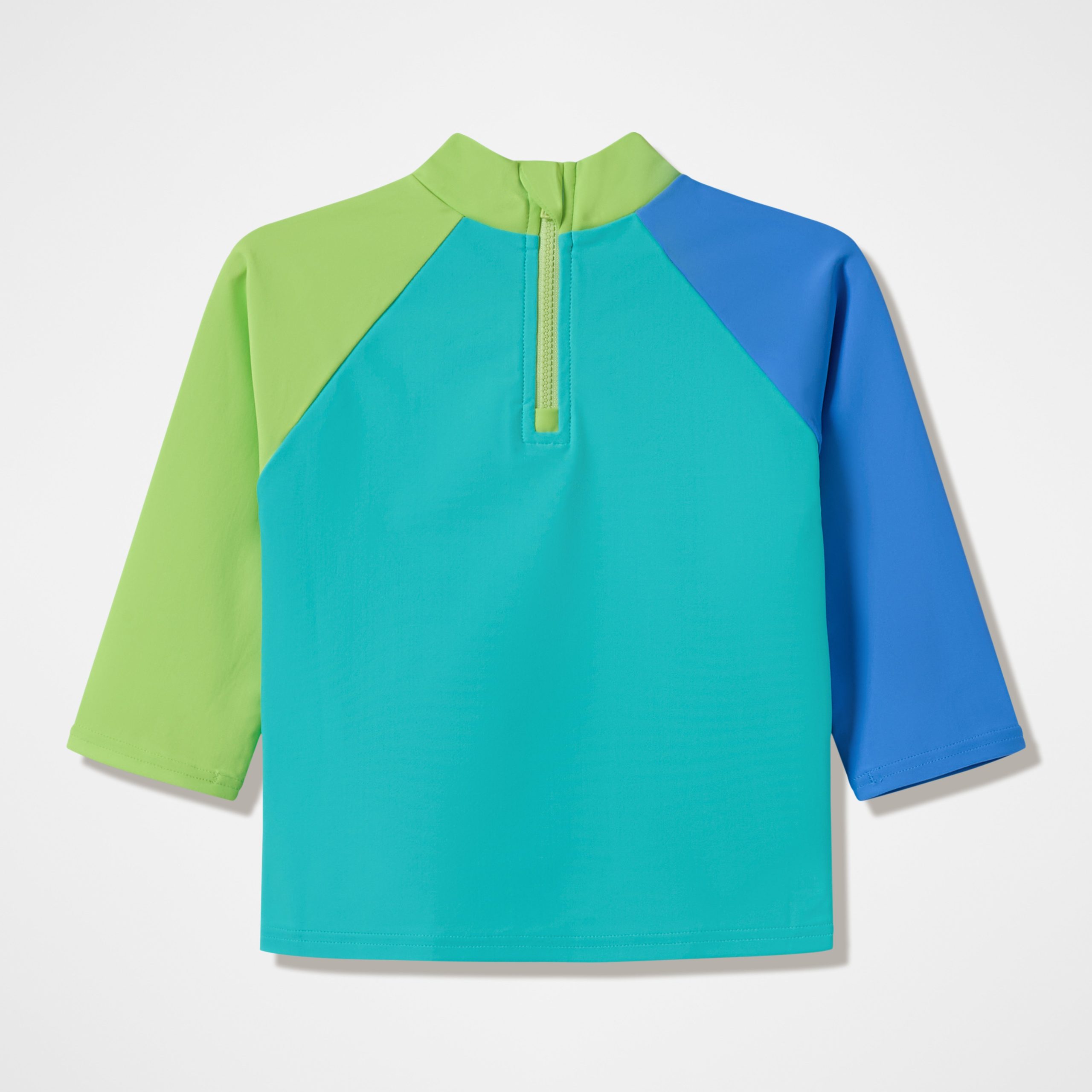 Infants Long Sleeve Rashguard Green/Blue - Image 2