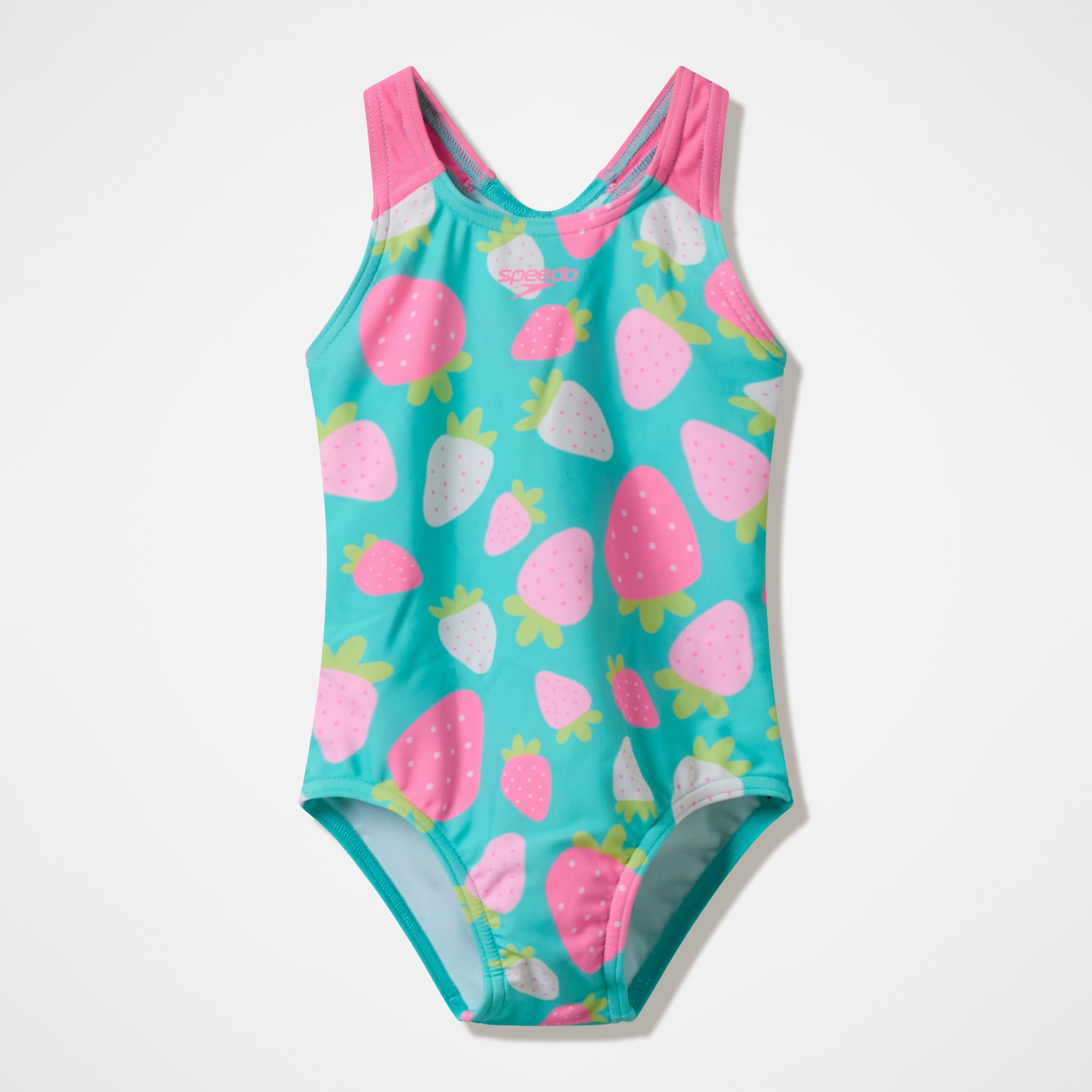 Infant Girls Placement One Piece Turquoise/Pink