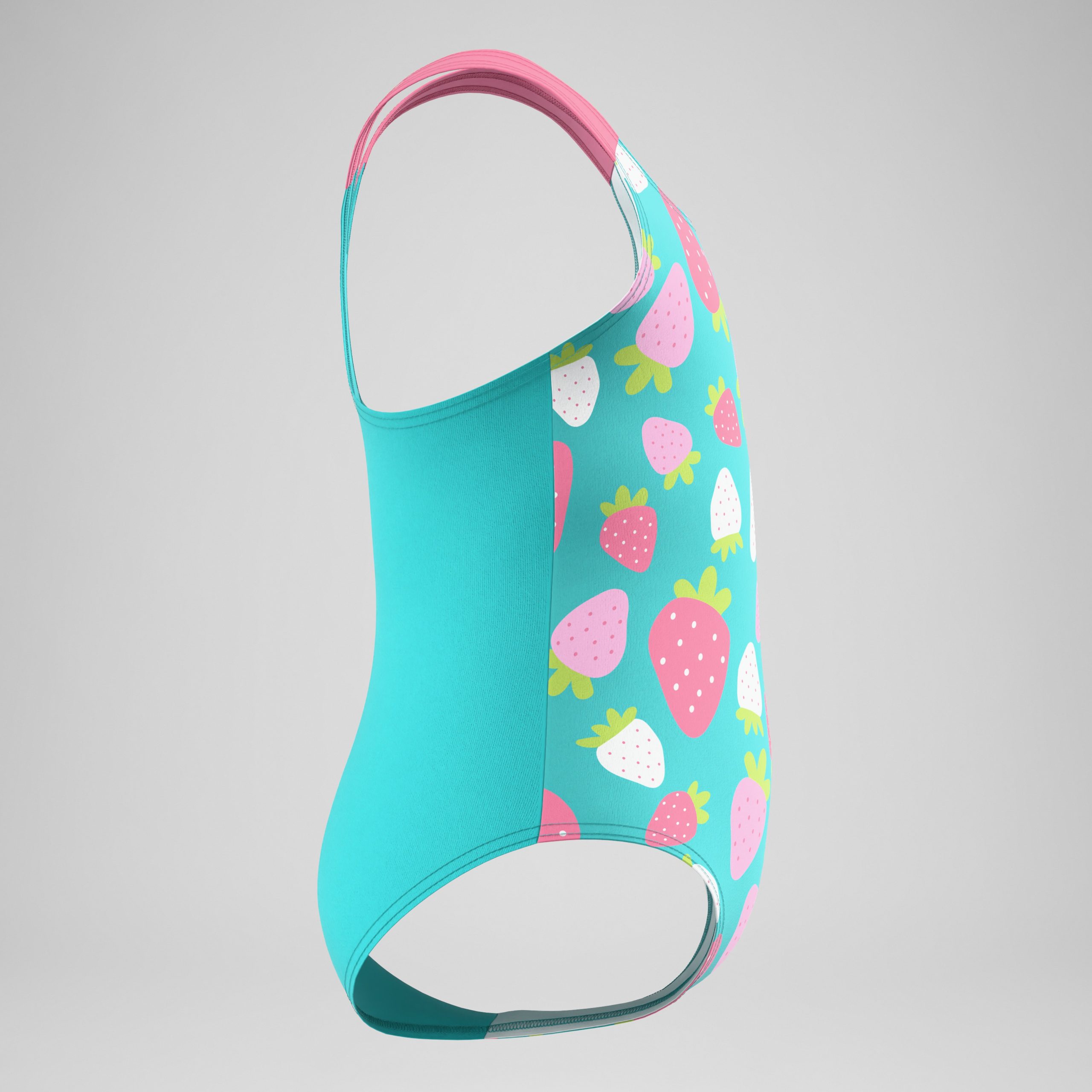 Infant Girls Placement One Piece Turquoise/Pink - Image 3