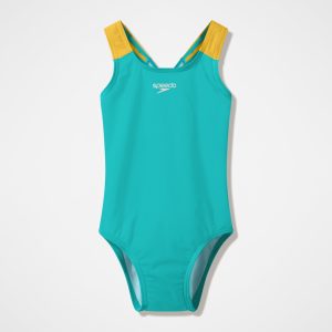 Infant Girls Medalist One Piece Turquoise