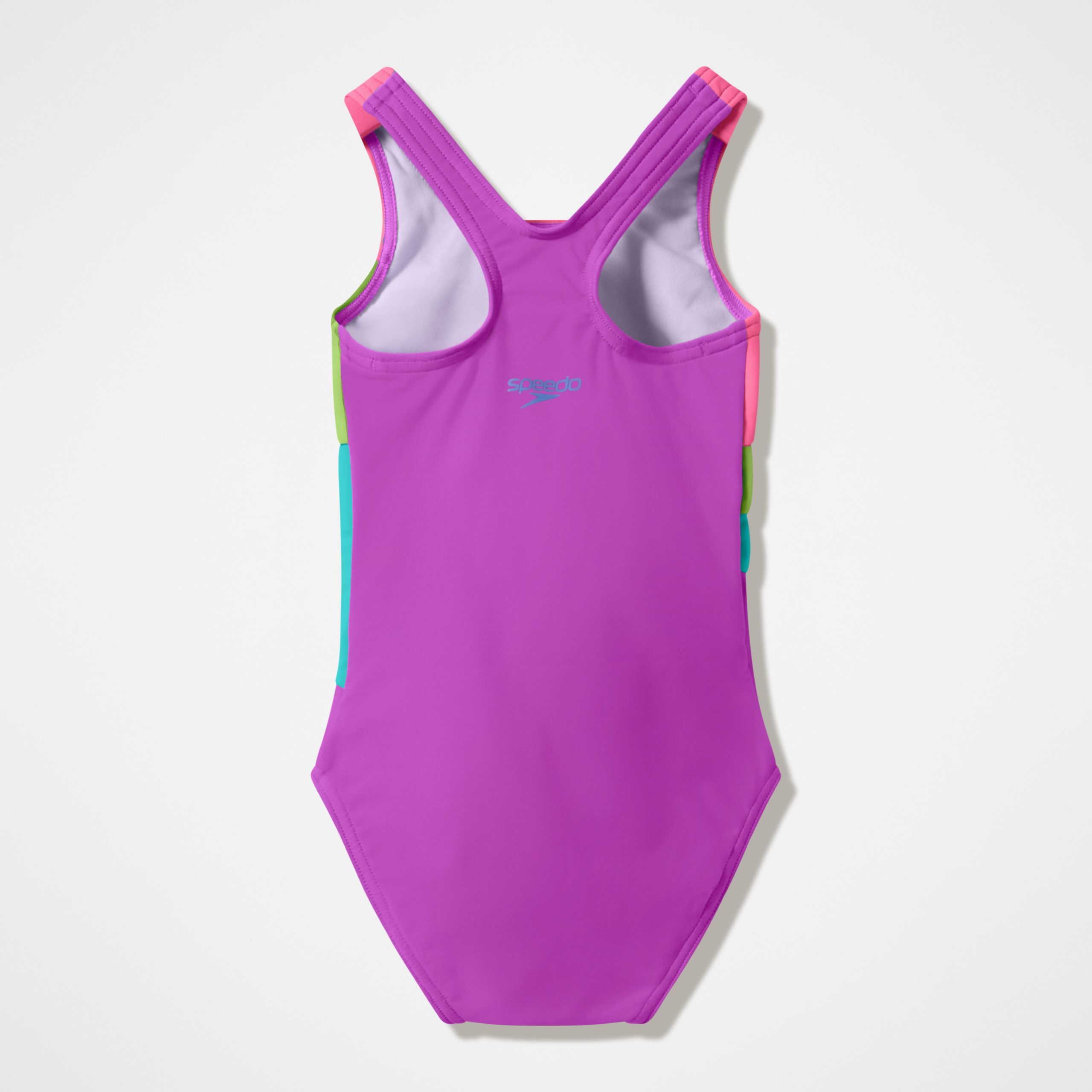 Infant Girls Radiating Splice One Piece Pink/Green - Image 2