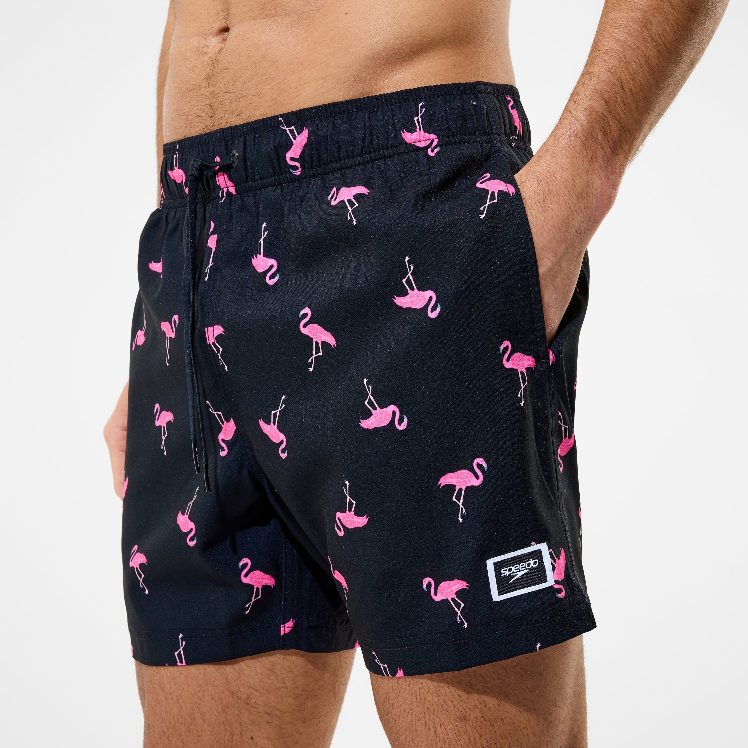 Men's Redondo Edge Printed Swim Shorts Black - Image 5