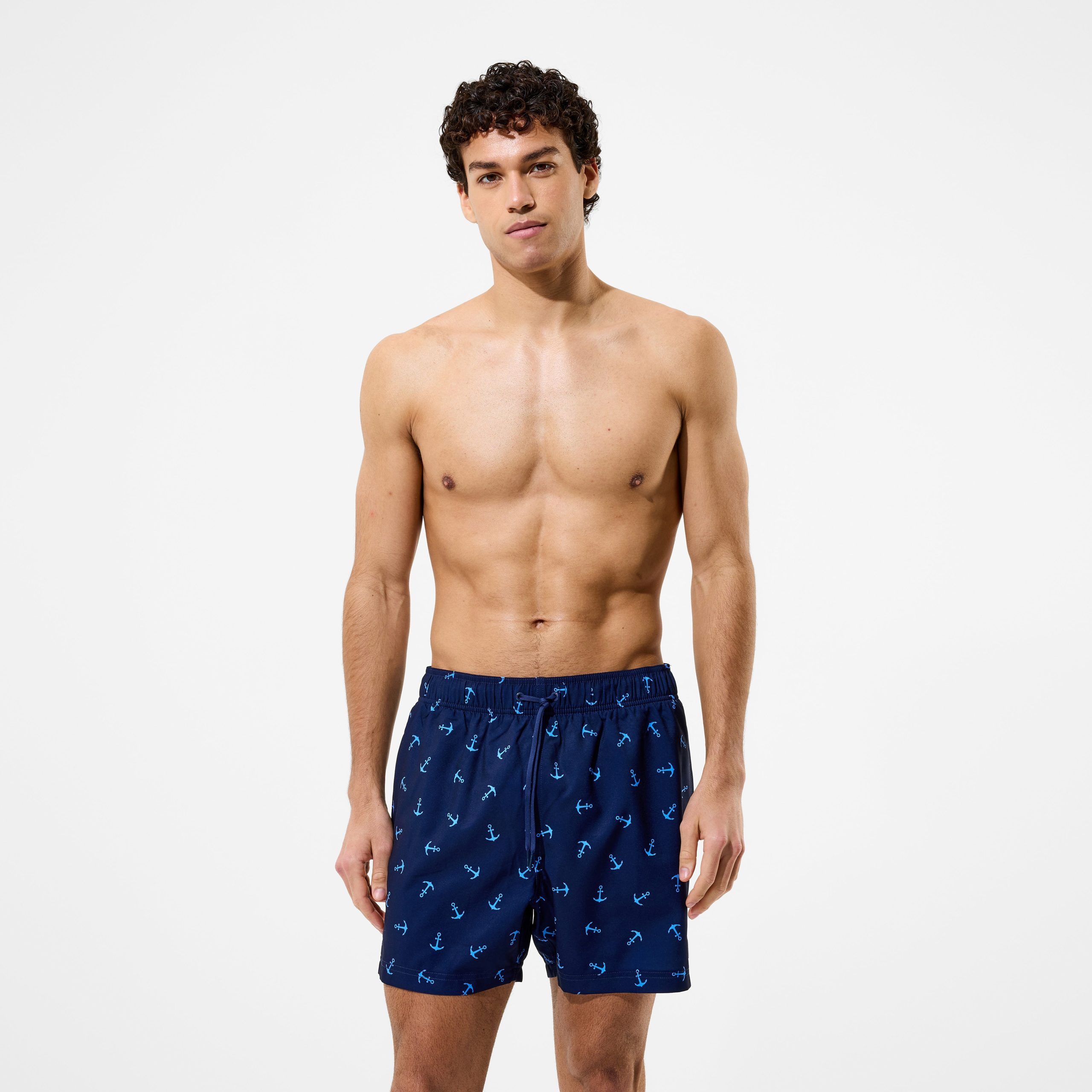 Men's Redondo Edge Printed Swim Shorts Navy