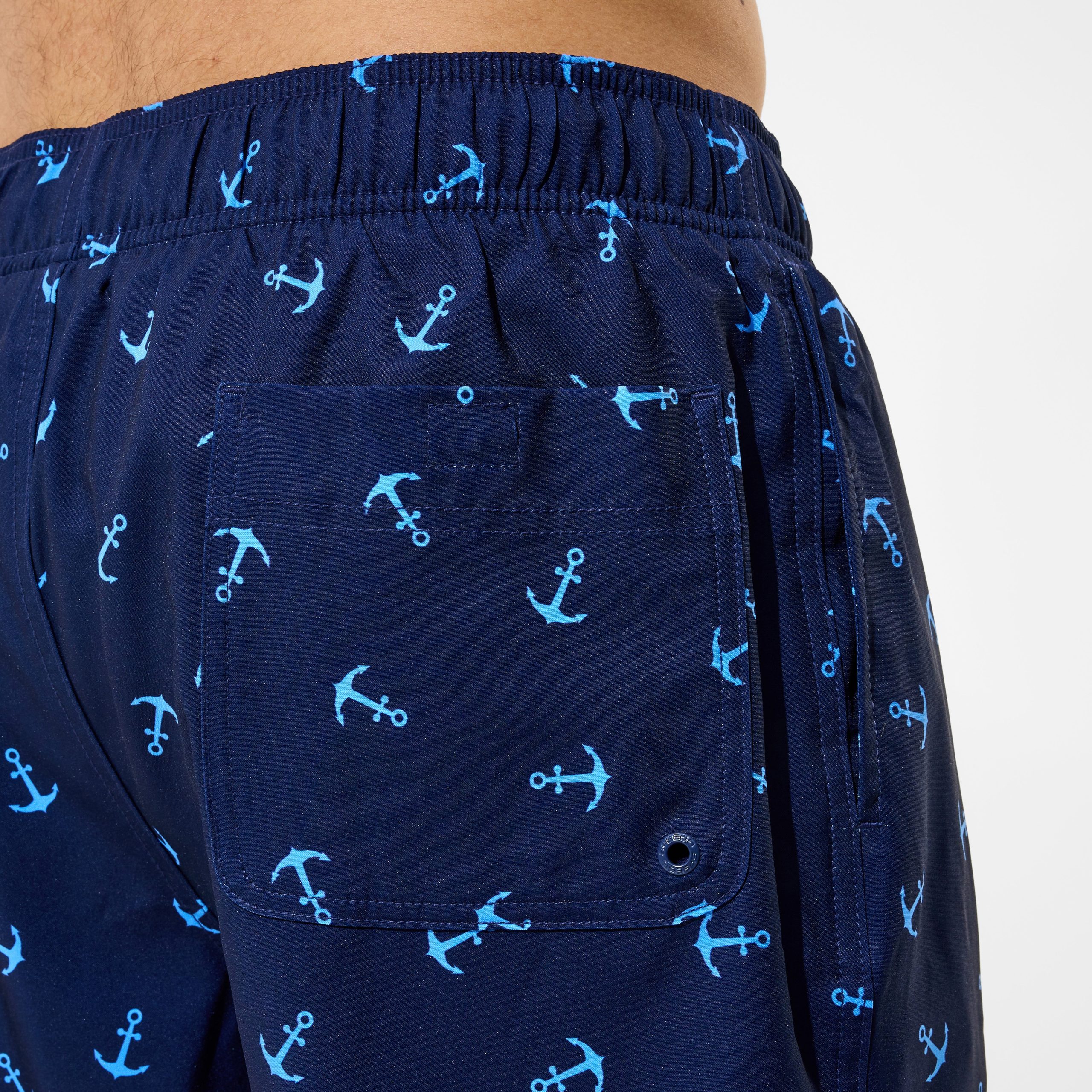 Men's Redondo Edge Printed Swim Shorts Navy - Image 4