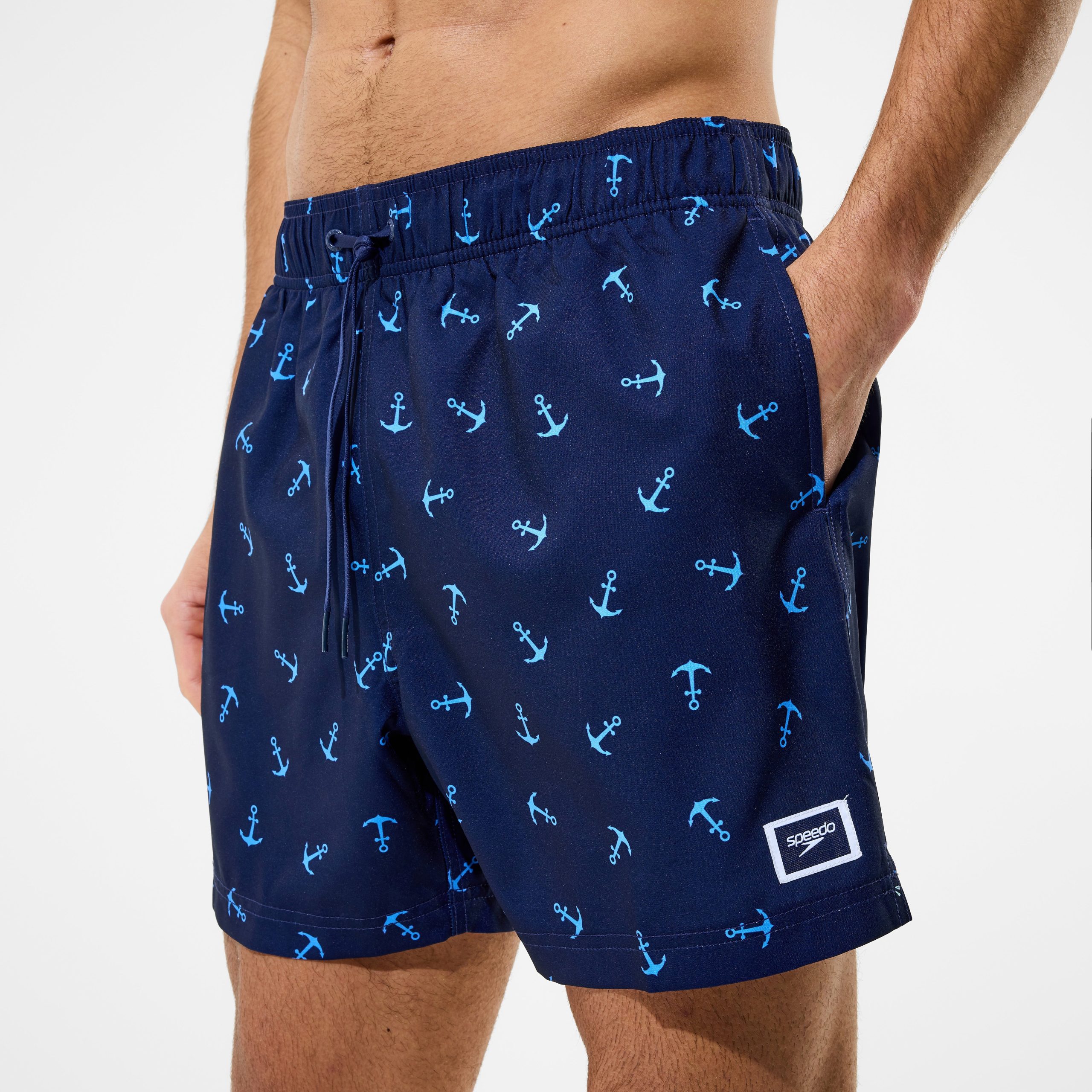 Men's Redondo Edge Printed Swim Shorts Navy - Image 5