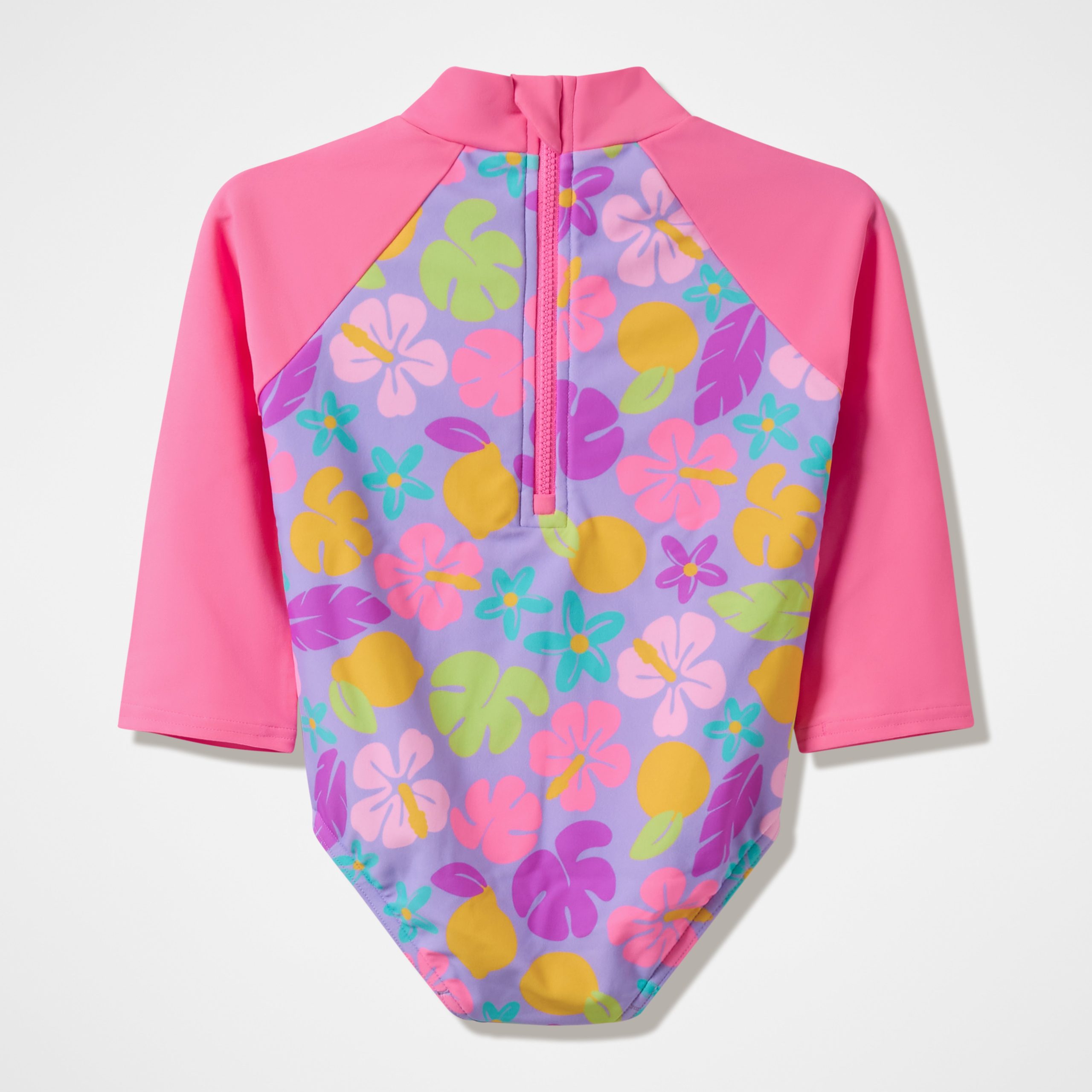 Infant Girls Long Sleeve One Piece Pink - Image 2