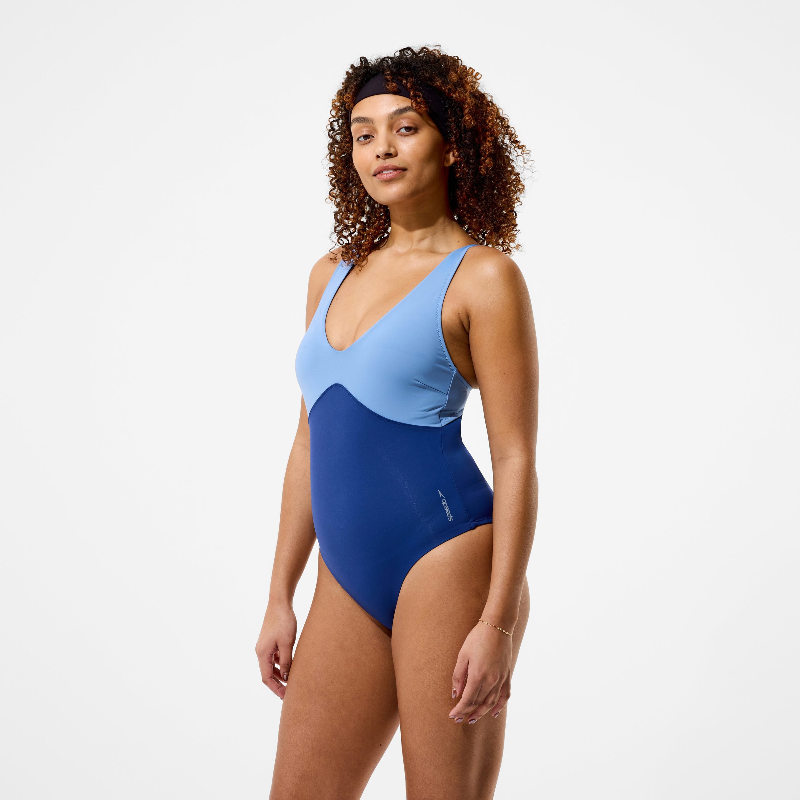 Women's Sculpture Butterfly Back Cheeky One Piece Blue - Image 2
