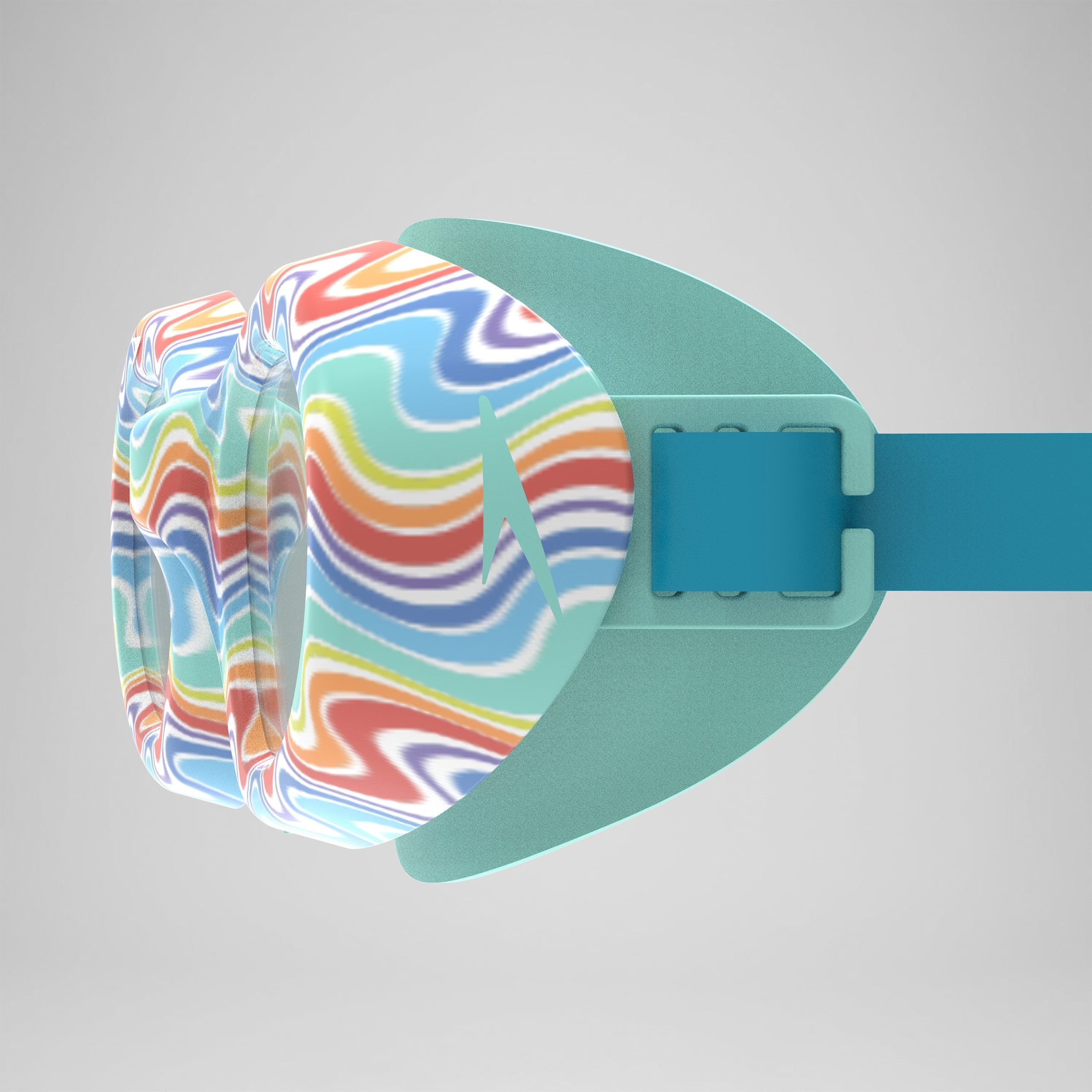 Junior Futura Hydrospex Printed Goggles Rainbow/Clear - Image 3