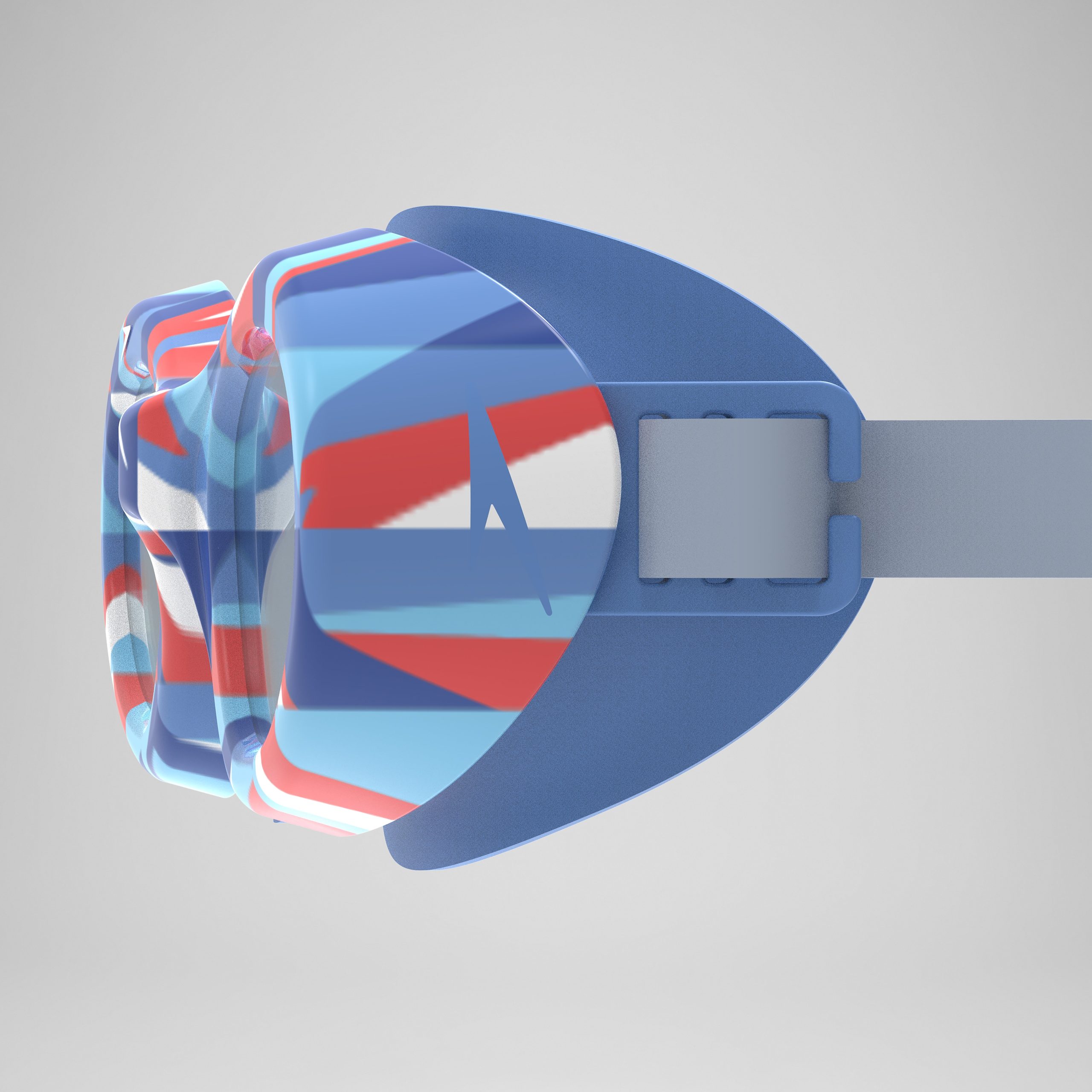 Junior Futura Hydrospex Printed Goggles Blue/Red - Image 3