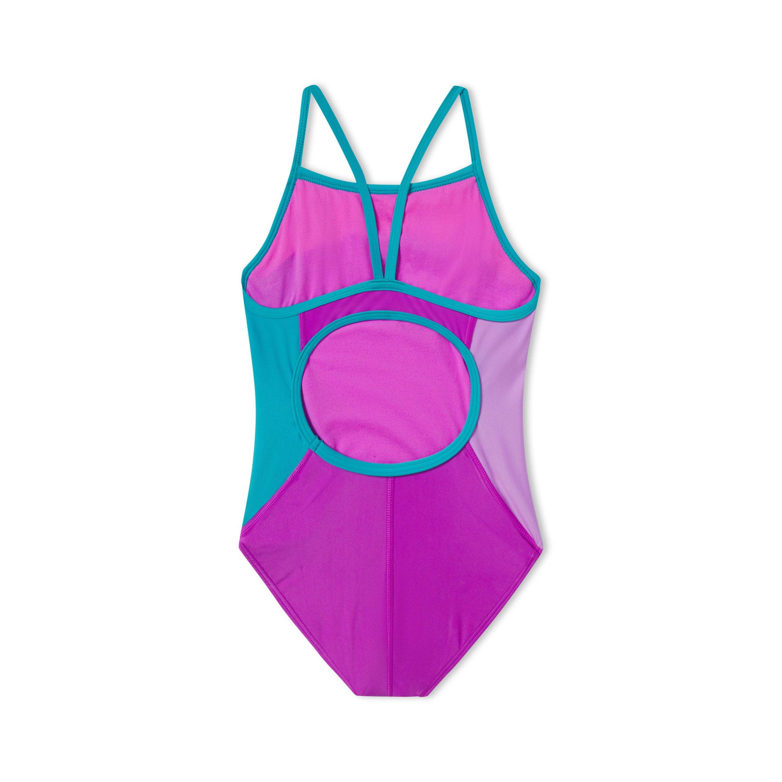 Women's Colorblock Propel Back One Piece Purple - Image 2