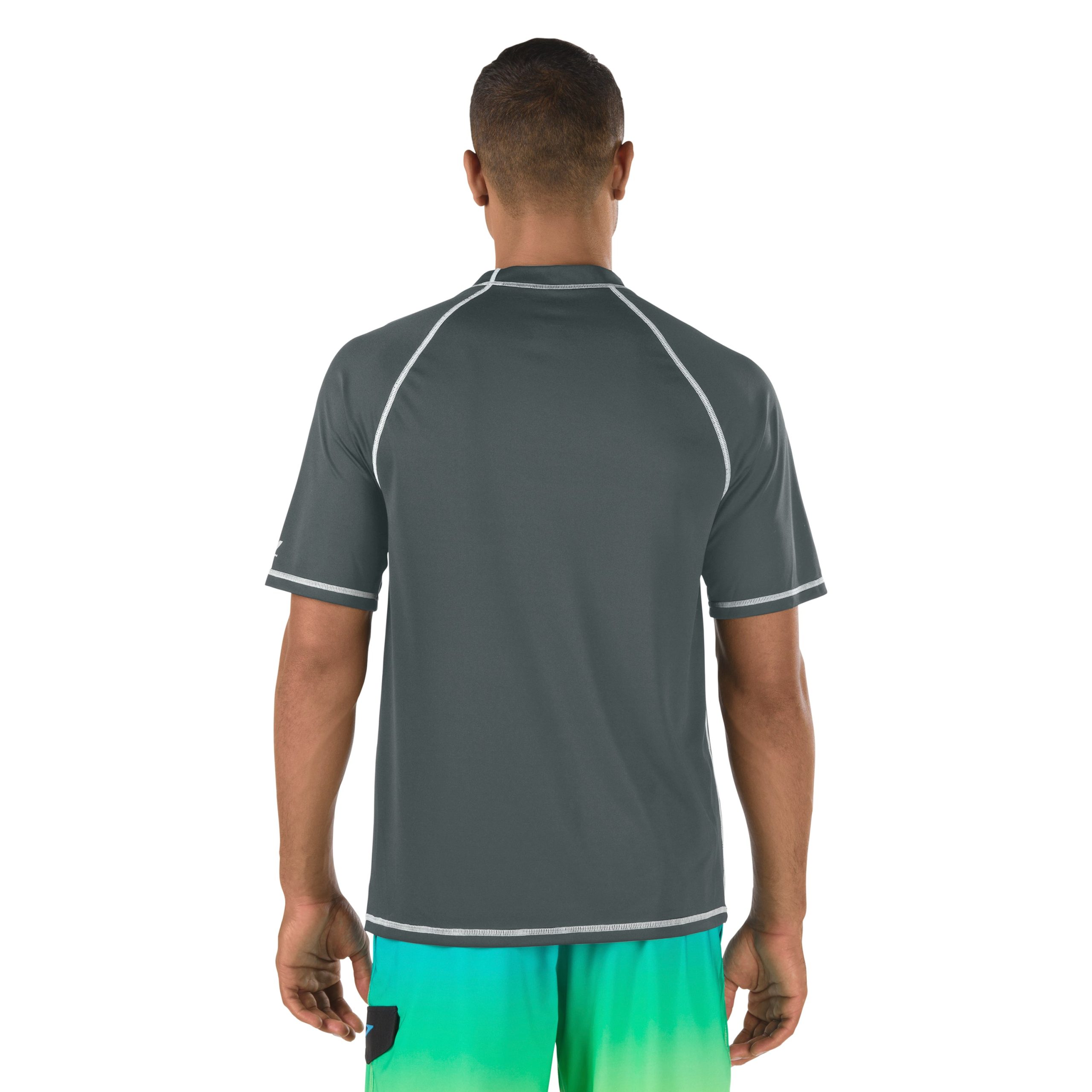 Easy Short Sleeve Swim Rashguard Grey - Image 2